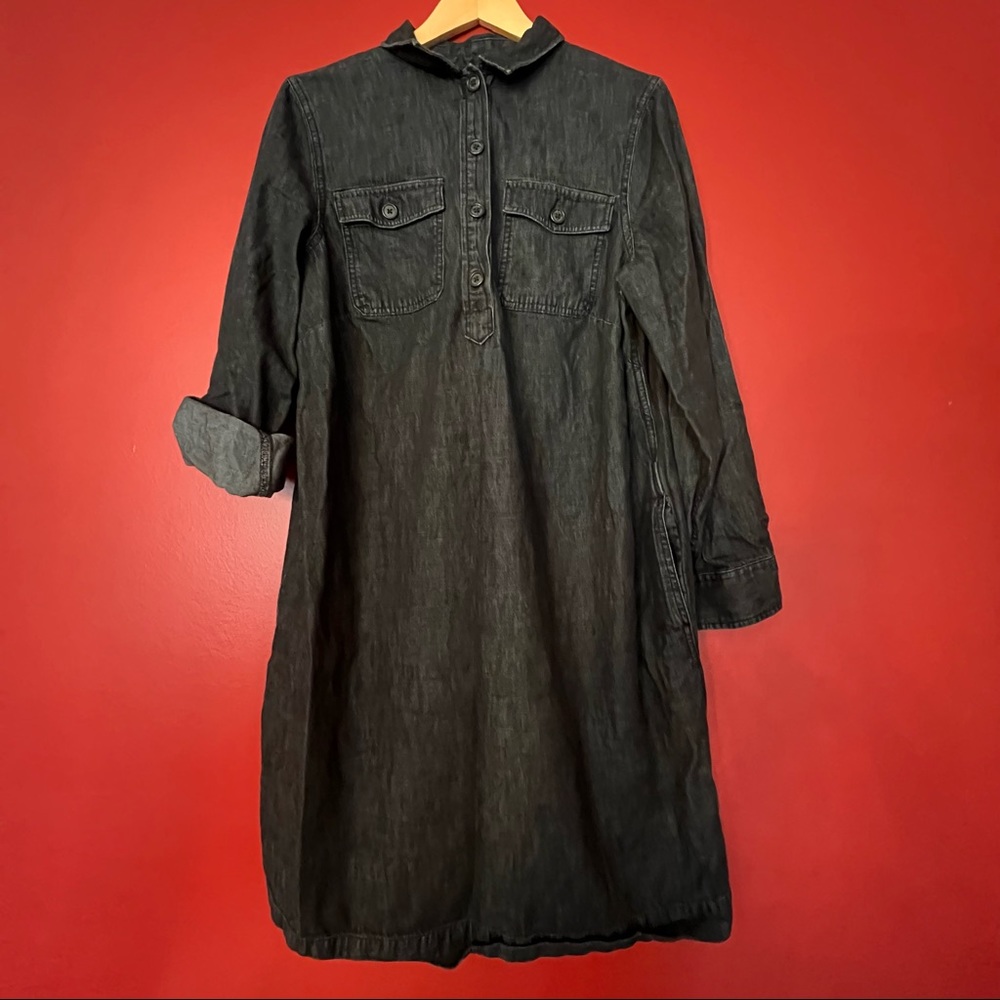 Lauren Ralph Lauren black denim dress size 14W